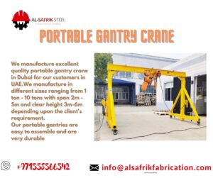 Portable gantry cranes in dubai