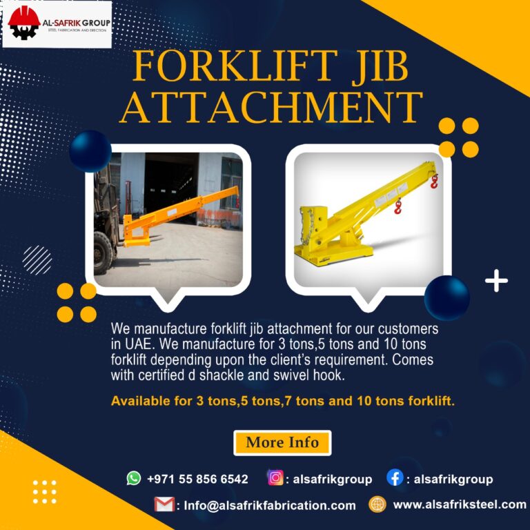 Forklift jib attachment