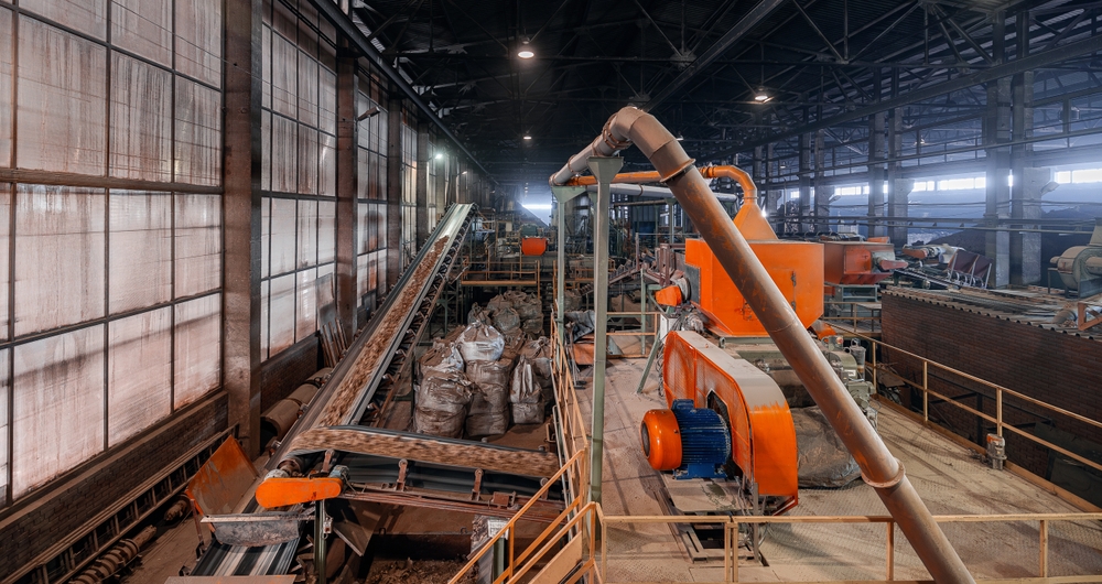 Industrial,Brick,Production,Facility,With,Conveyor,Systems,And,Equipment